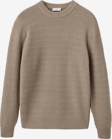 MANGO MAN Pullover 'Canut' in Braun: Vorderseite