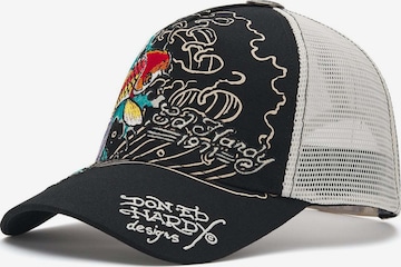 Ed Hardy Lippalakki '1971 Koi Fish' värissä musta: etupuoli