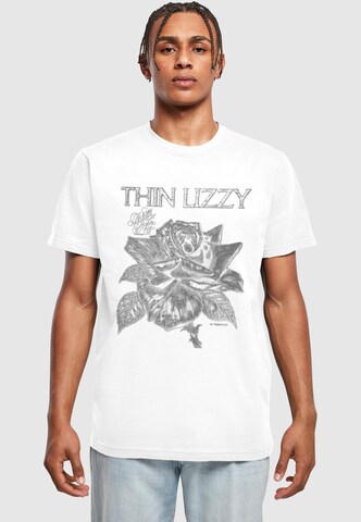 Merchcode T-Shirt 'Thin Lizzy' in Weiß: Vorderseite