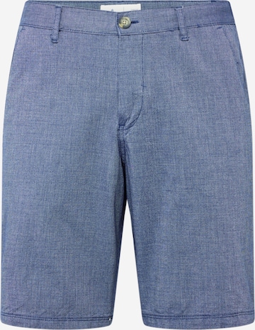 Springfield Normální Chino kalhoty – modrá: přední strana