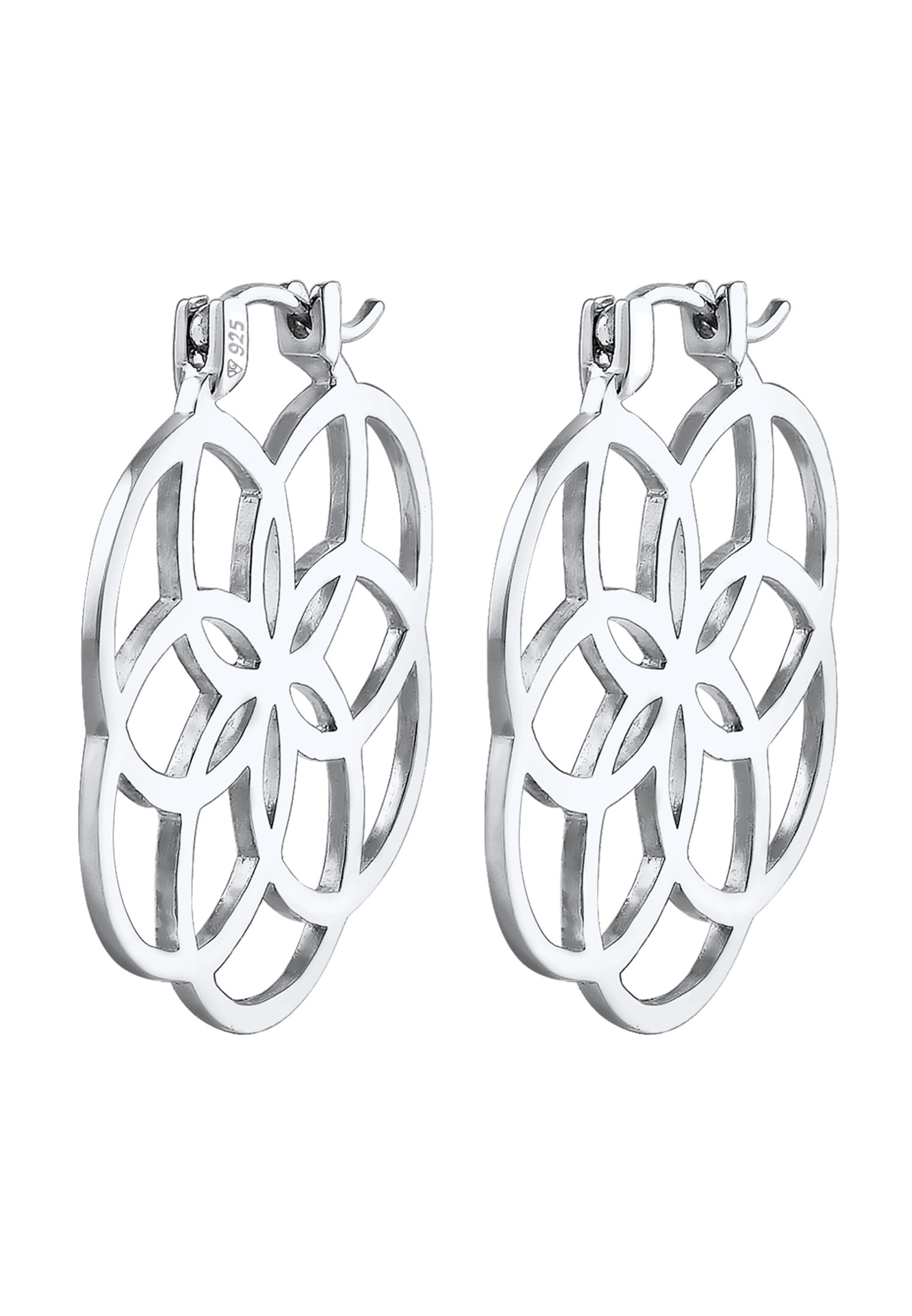 Boucles d'oreilles ELLI en argent : devant