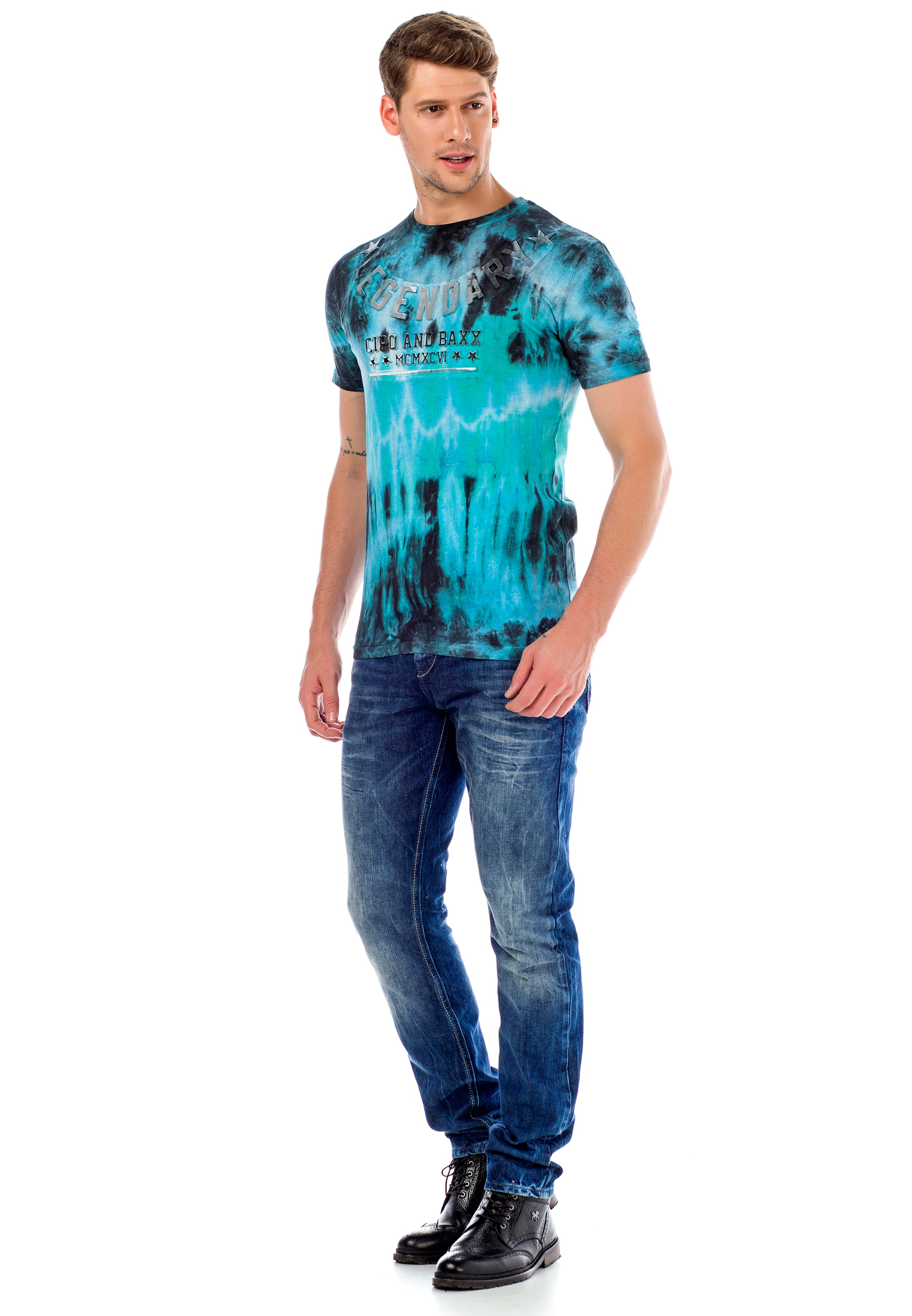 CIPO & BAXX Regular Jeans in Blau