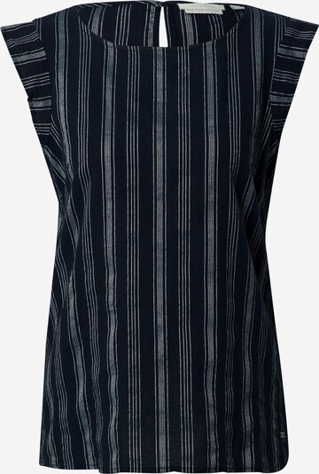TOM TAILOR DENIM Блуза в тъмносиньо / сиво, Преглед на продукта