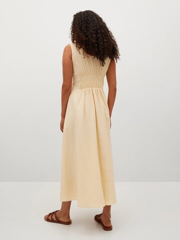 MANGO Sommerkleid in Beige