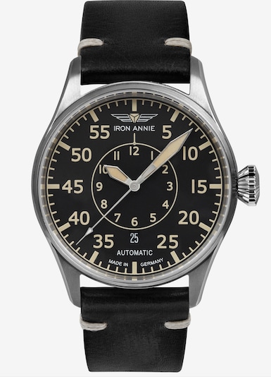 Iron Annie Uhr 'Flight Control Navigator' in schwarz, Produktansicht