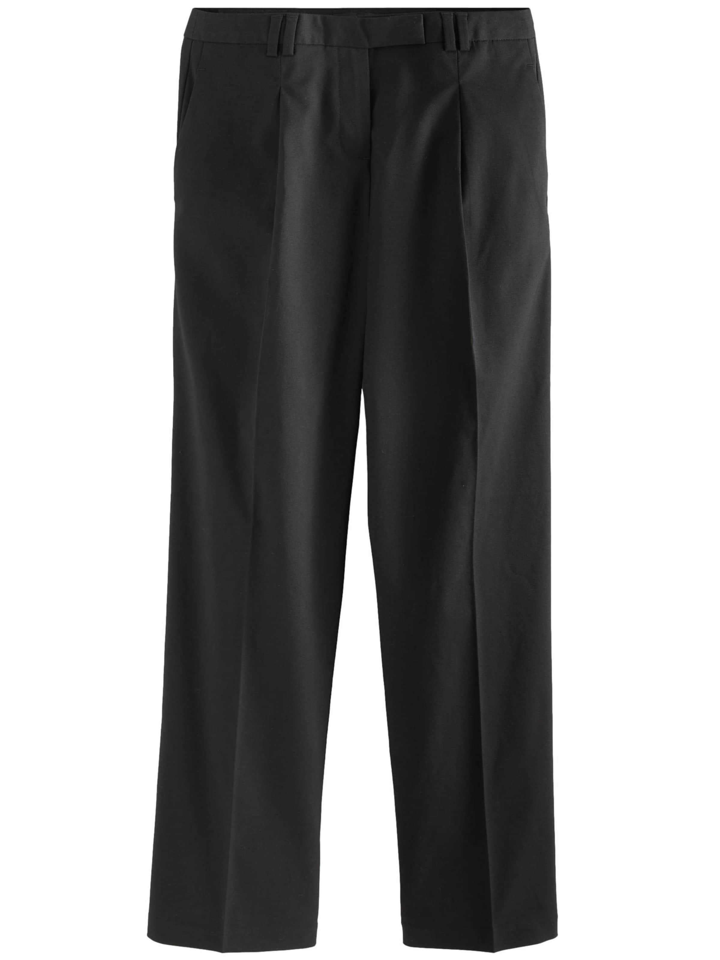 Next Pleat-front trousers in Black, Item view