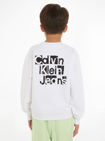 Sweat Calvin Klein Jeans en blanc