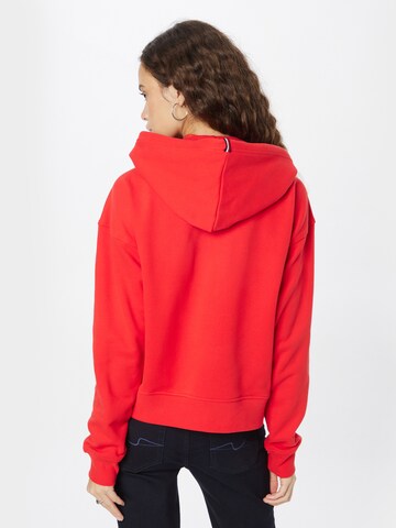 TOMMY HILFIGER Zip-Up Hoodie in Red