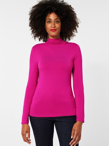 STREET ONE Shirt in Roze: voorkant