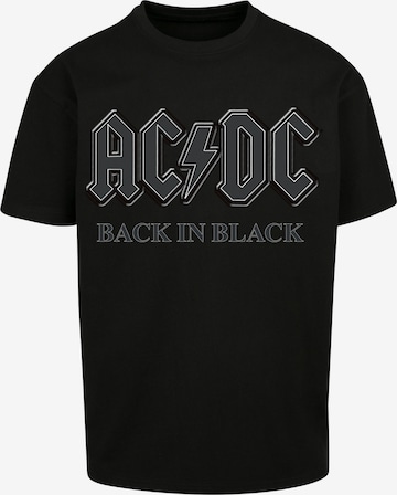 F4NT4STIC Shirt 'ACDC Back in Black' in Schwarz: predná strana
