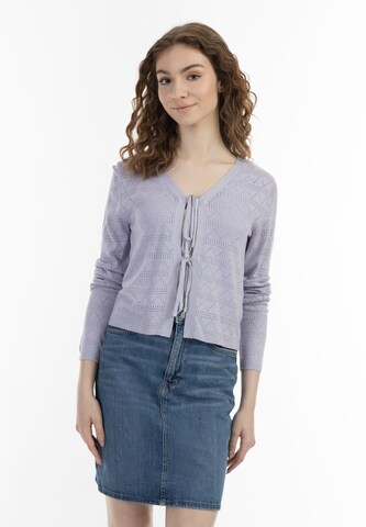 Cardigan MYMO en violet : devant