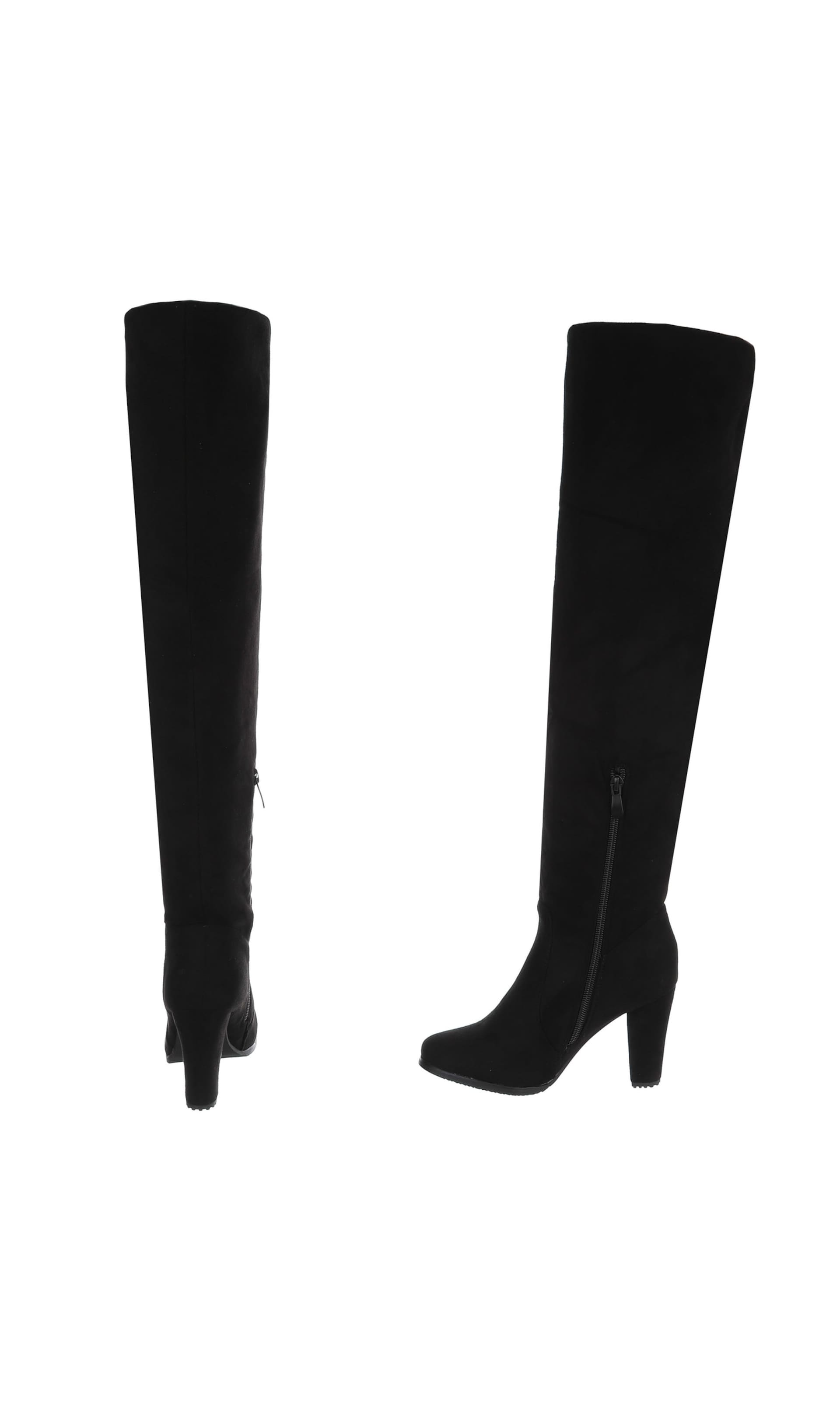 Ital-Design Overknees in Schwarz