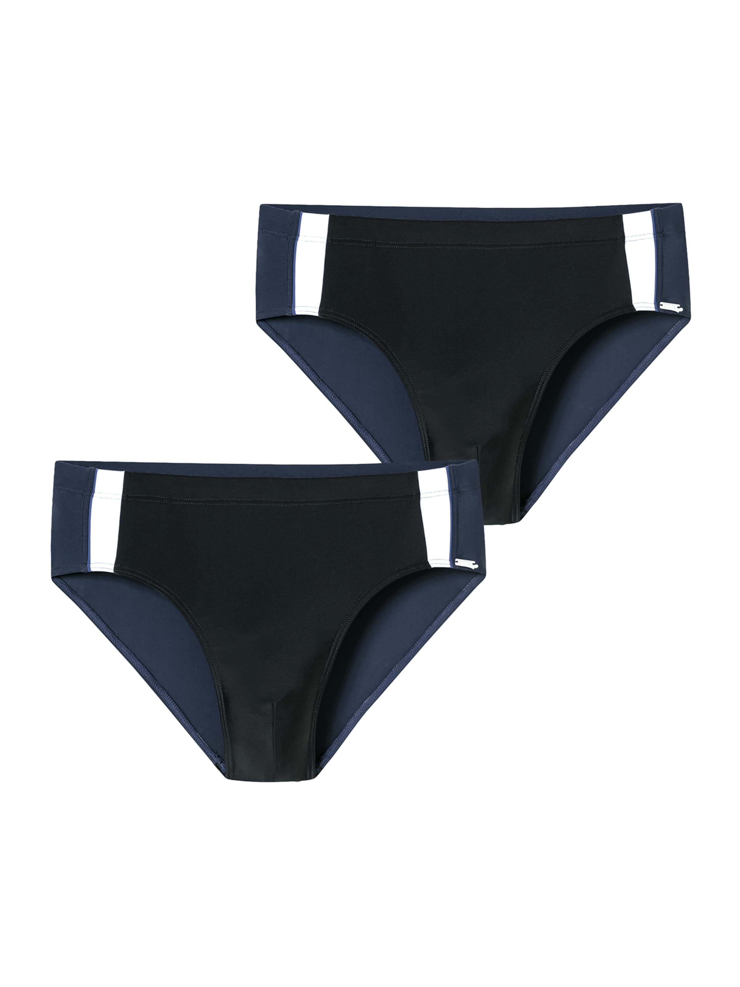 SCHIESSER Bathing trunks ' Ocean Swim ' in Black: front