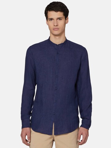 Boggi Milano Regular fit Button Up Shirt in Blue: front