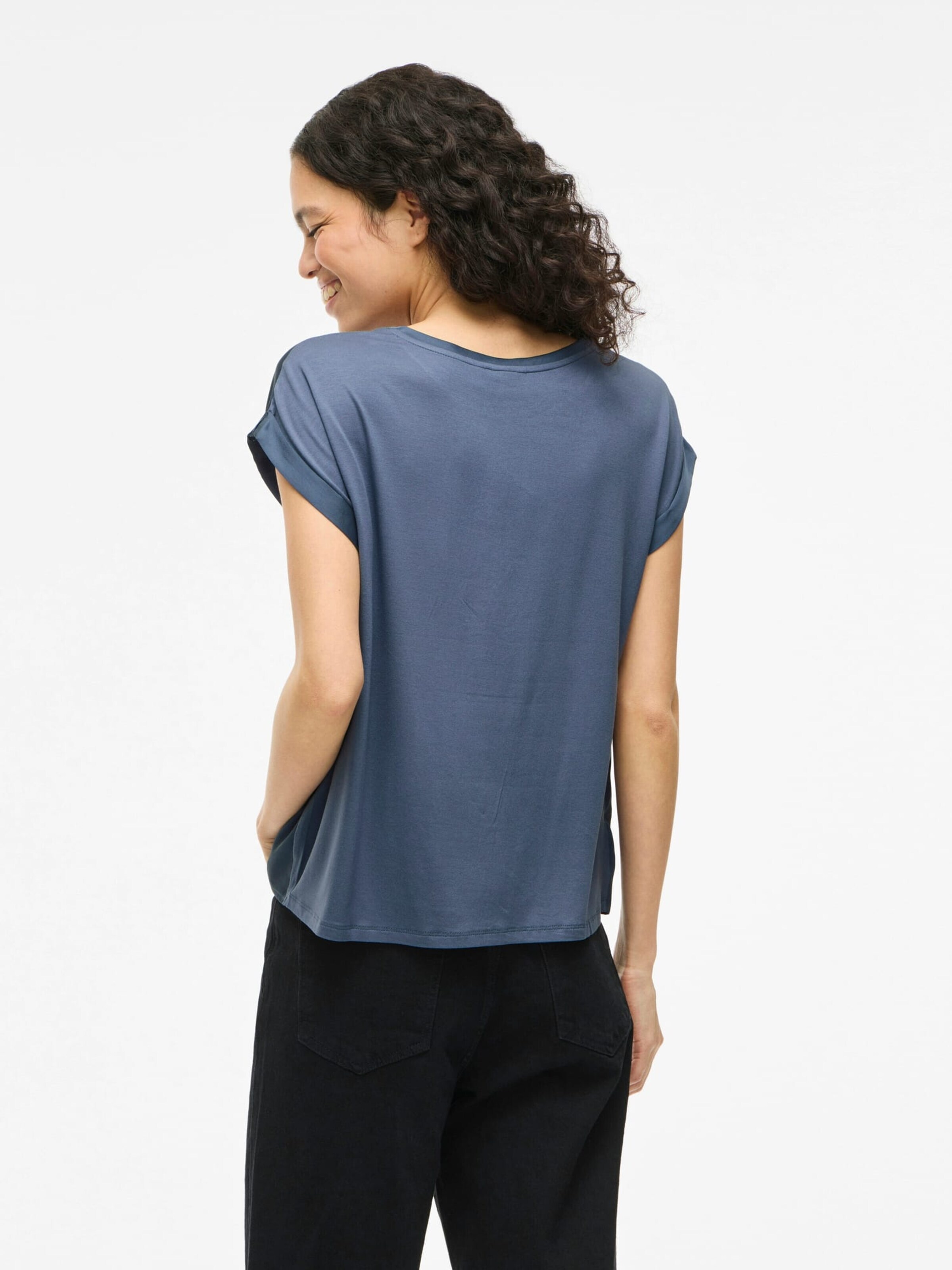VILA Top 'Elette' in Blauw