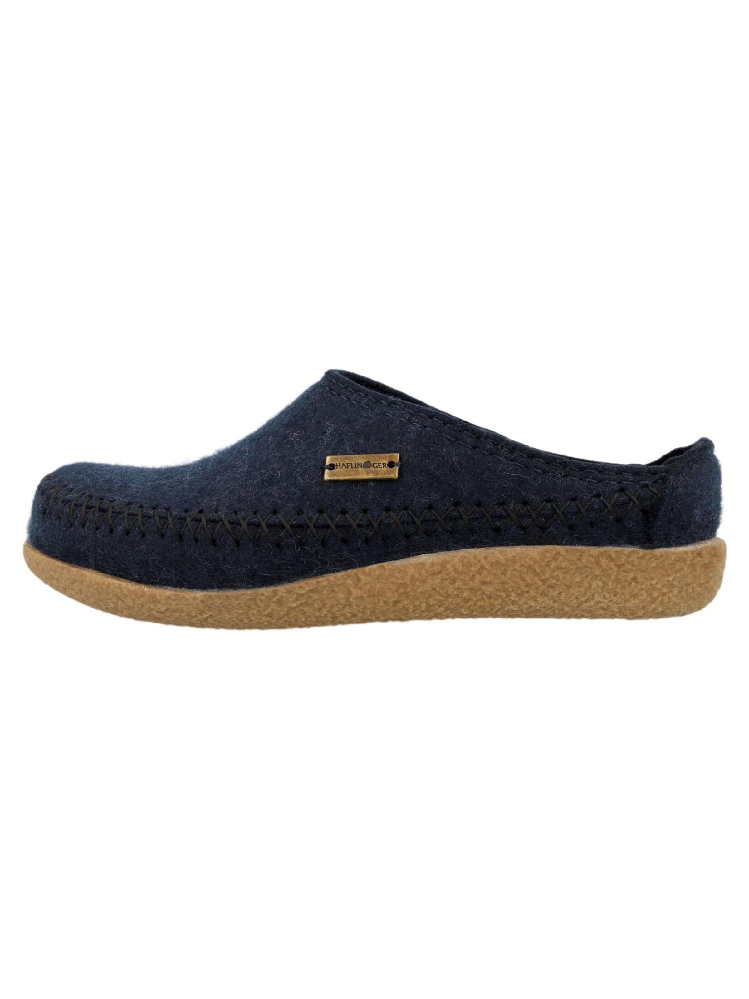 HAFLINGER Slippers 'Blizzard Credo' in Blue: front