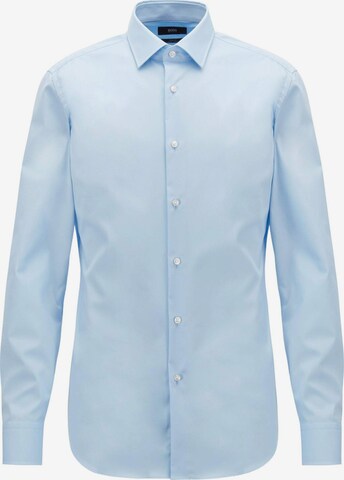 BOSS Regular fit Business Shirt in Blue: front