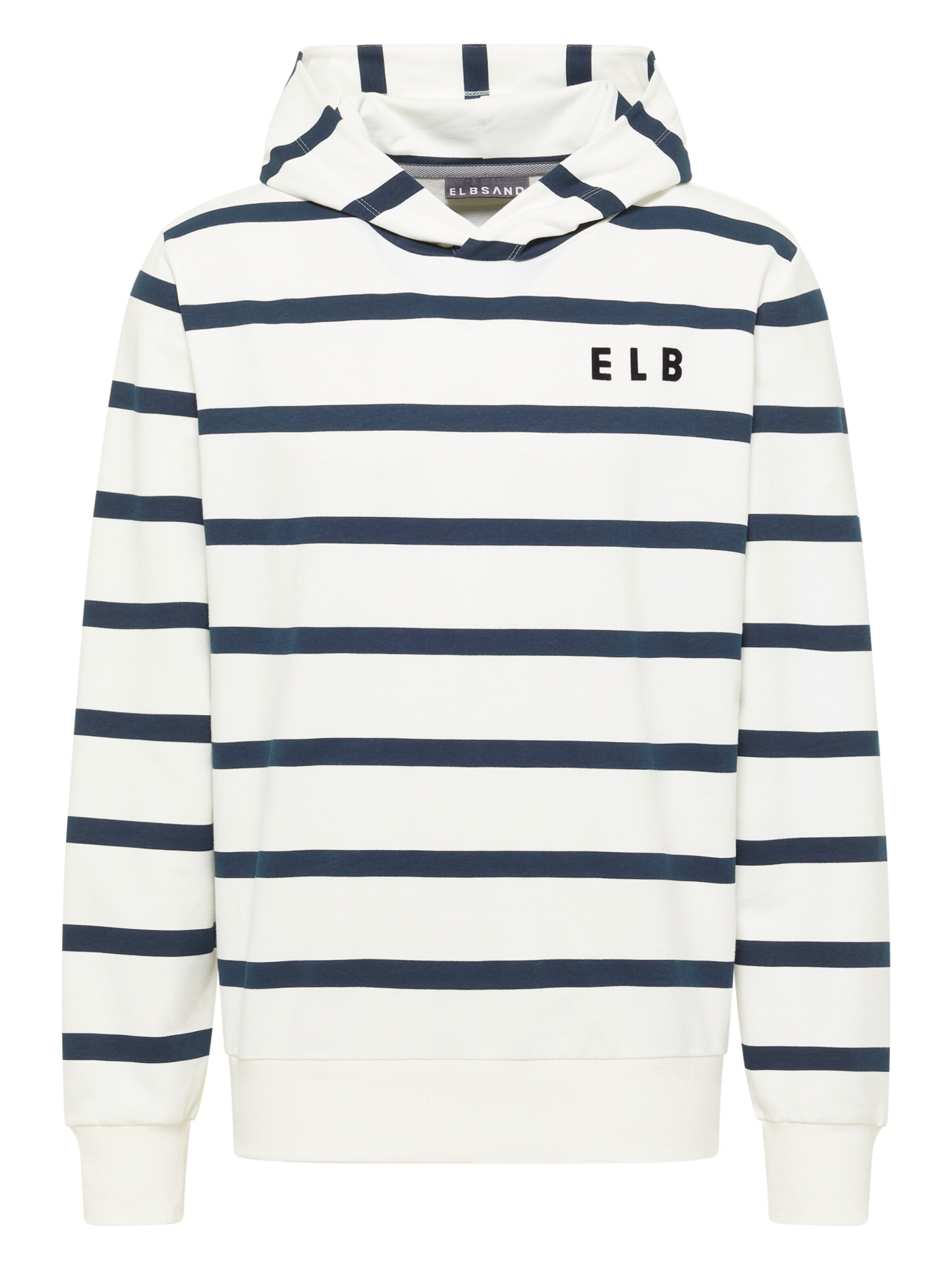 Sweat-shirt 'Marvo' Elbsand en blanc : devant