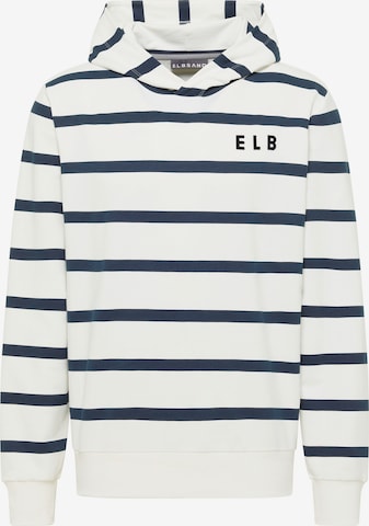 Sweat-shirt 'Marvo' Elbsand en blanc : devant