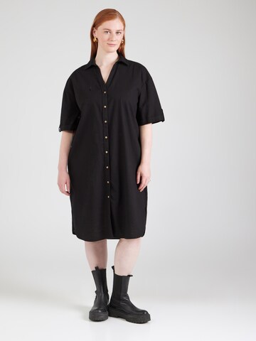 Abito camicia di ONLY Carmakoma in nero: frontale