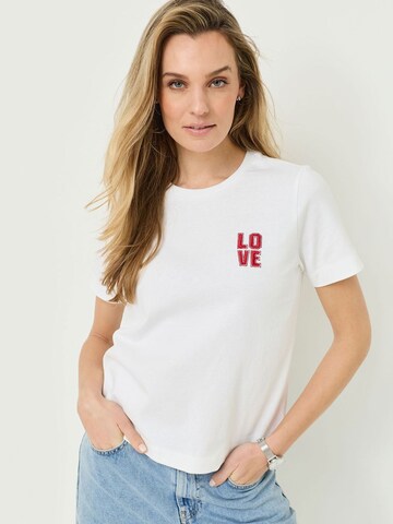 T-shirt Tamaris en blanc : devant