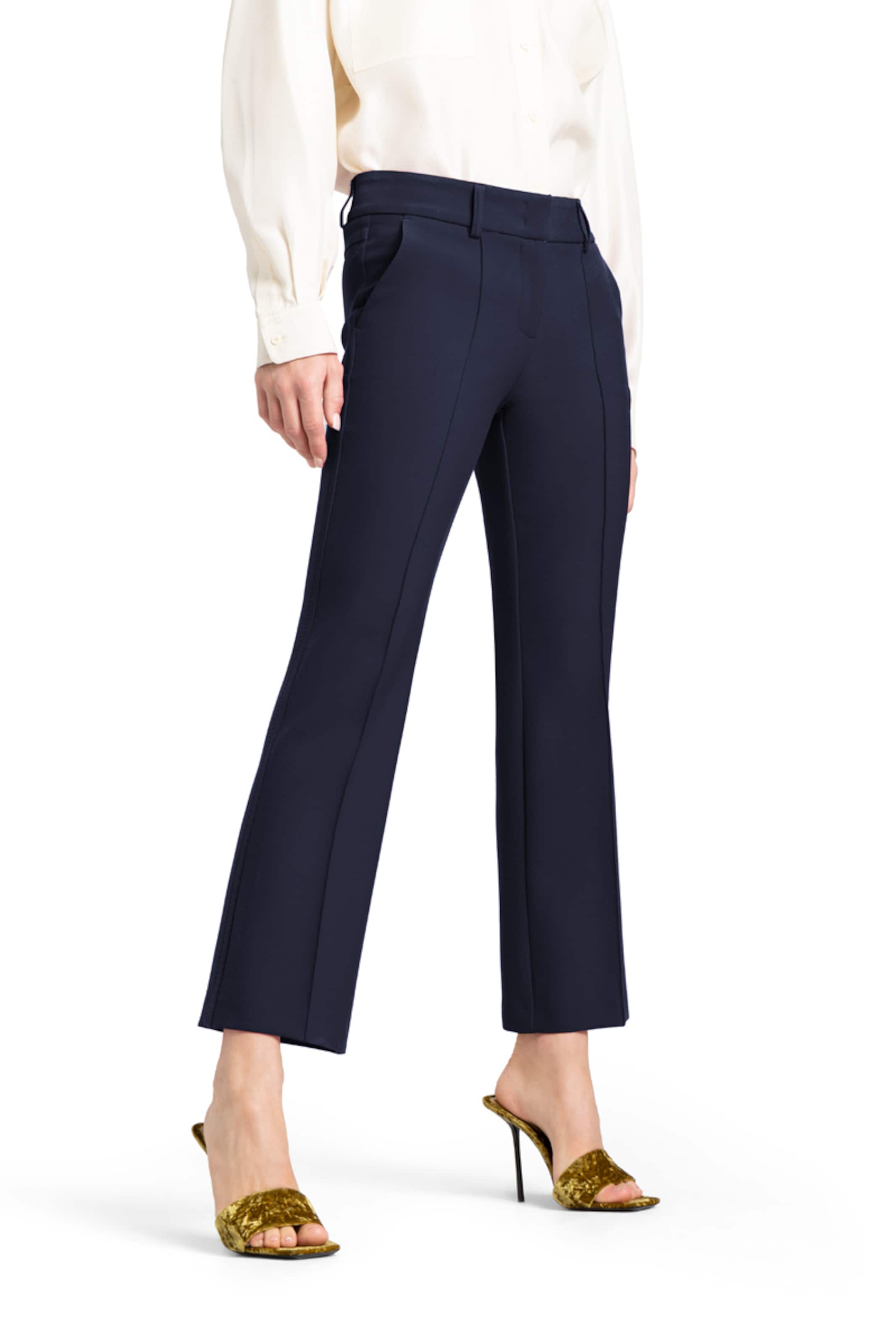 Regular Pantalon à pince 'Farah' Cambio en bleu : devant