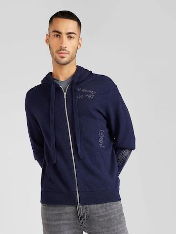 Zadig & Voltaire - Casaco de malha 'CLASH' em azul: frente