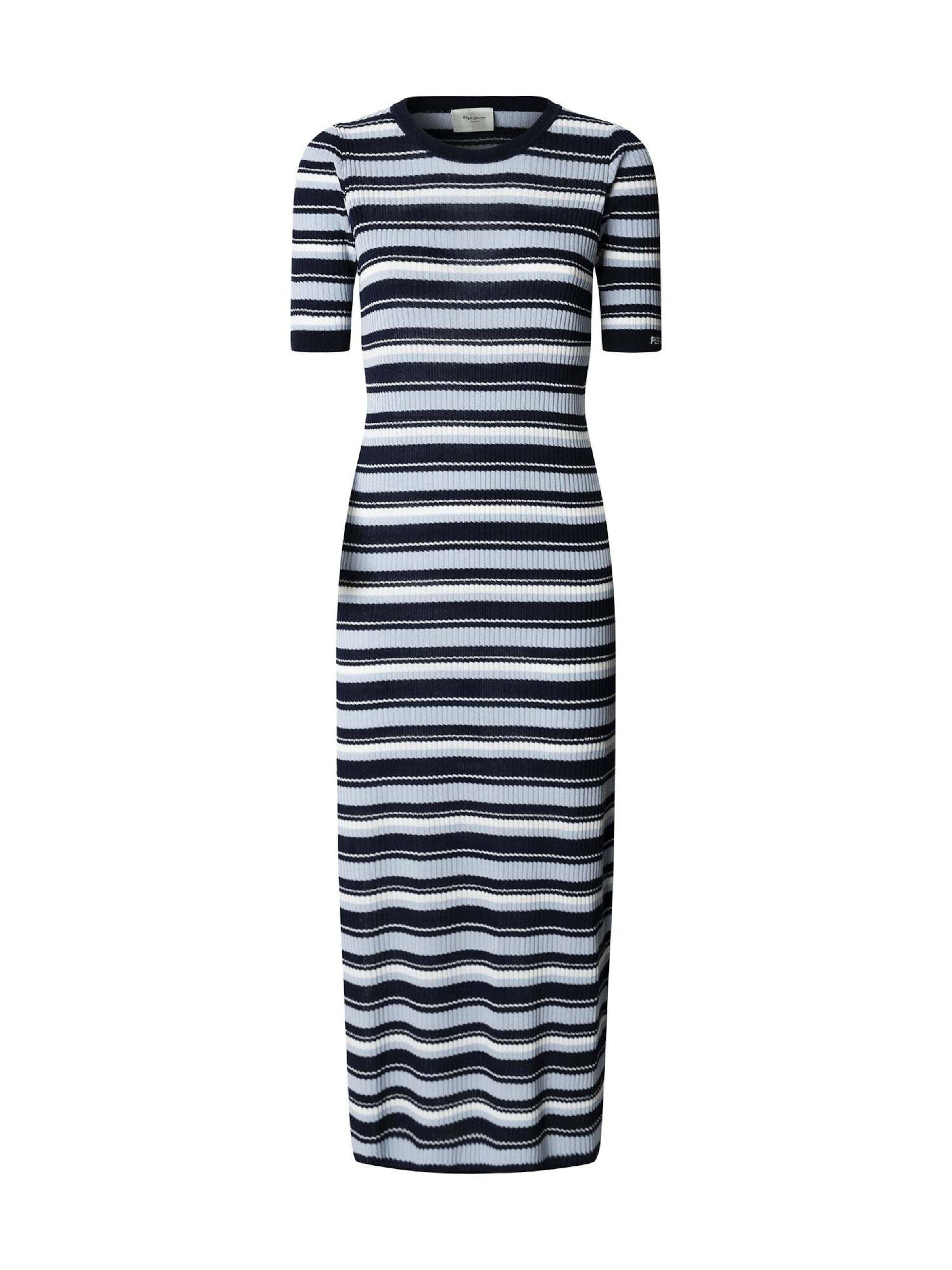 Pepe Jeans Strickkleid 'Kimmi' in Blau: Vorderseite