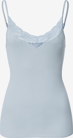 Haut Hanro en bleu : devant