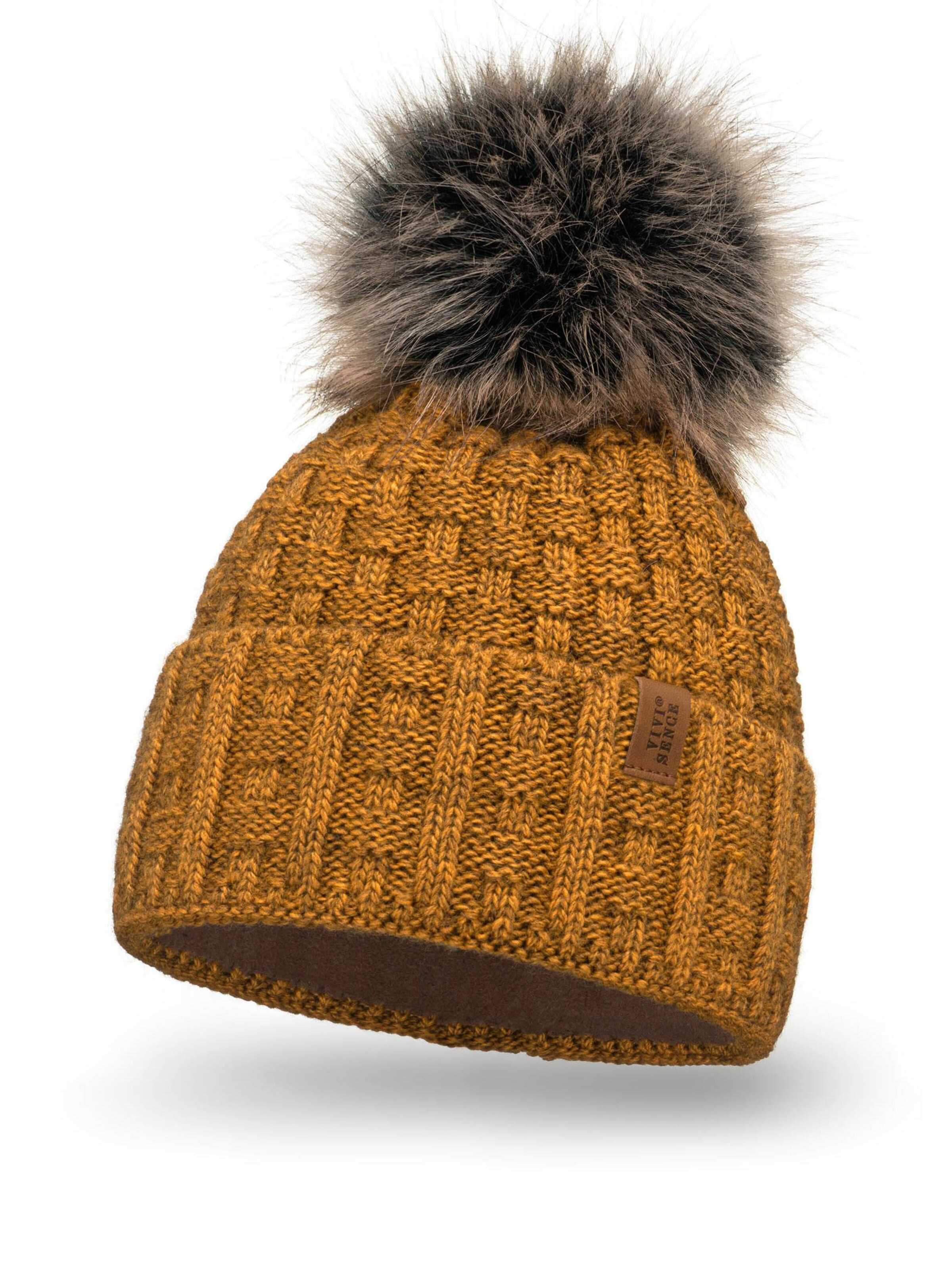 Vivisence Mütze '7015'‌‌ in Gelb: Vorderseite