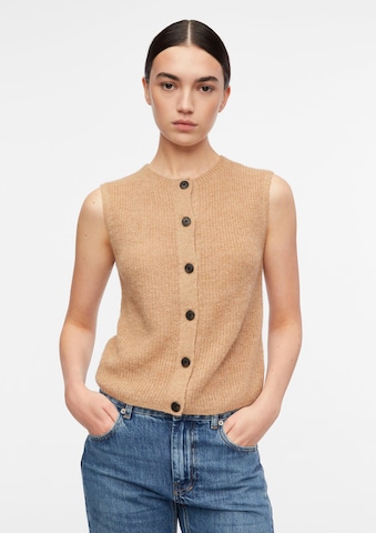 COMMA Knitted Vest in Beige: front