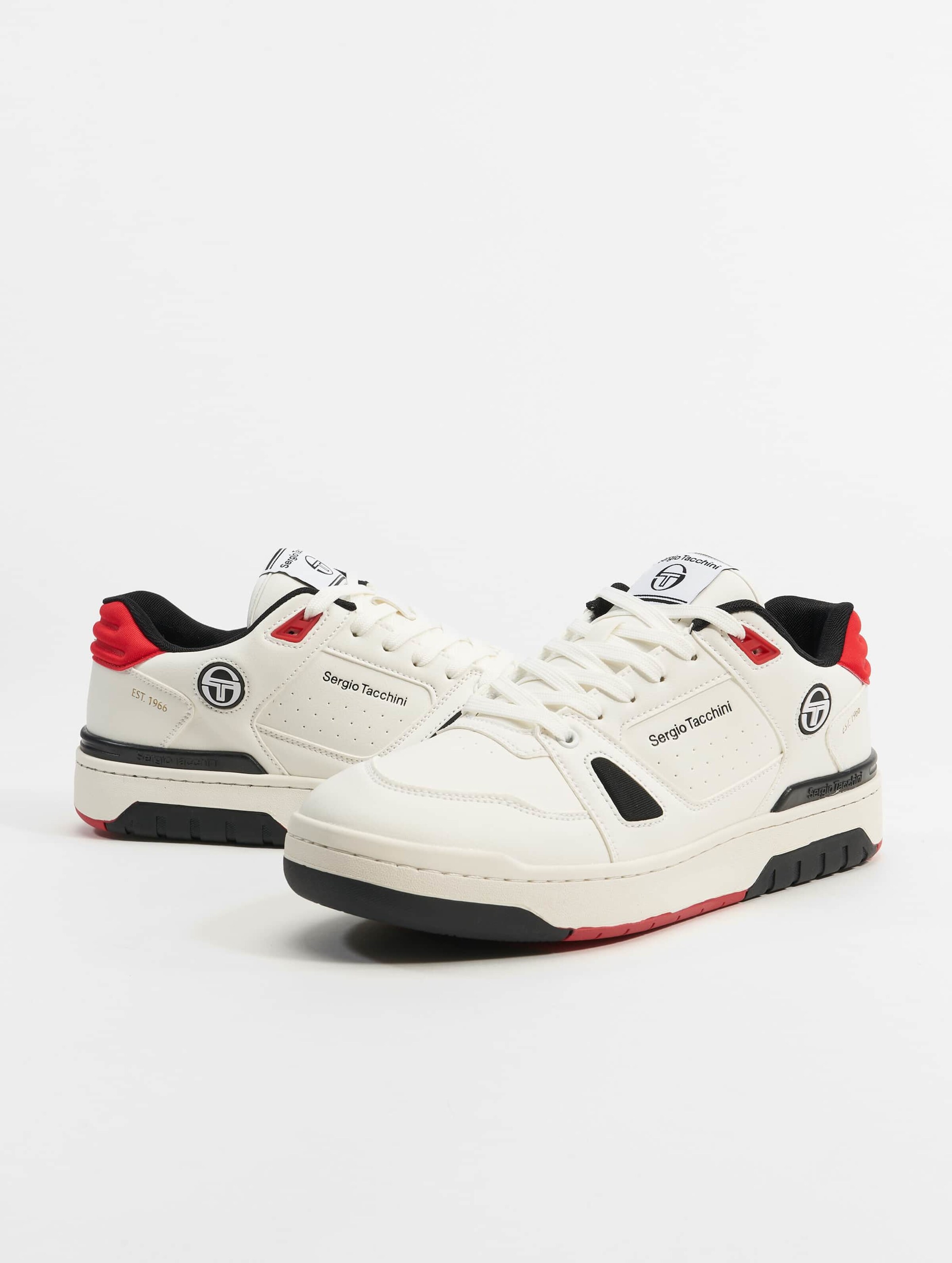 Sergio Tacchini Platform trainers 'Milano' in White: front