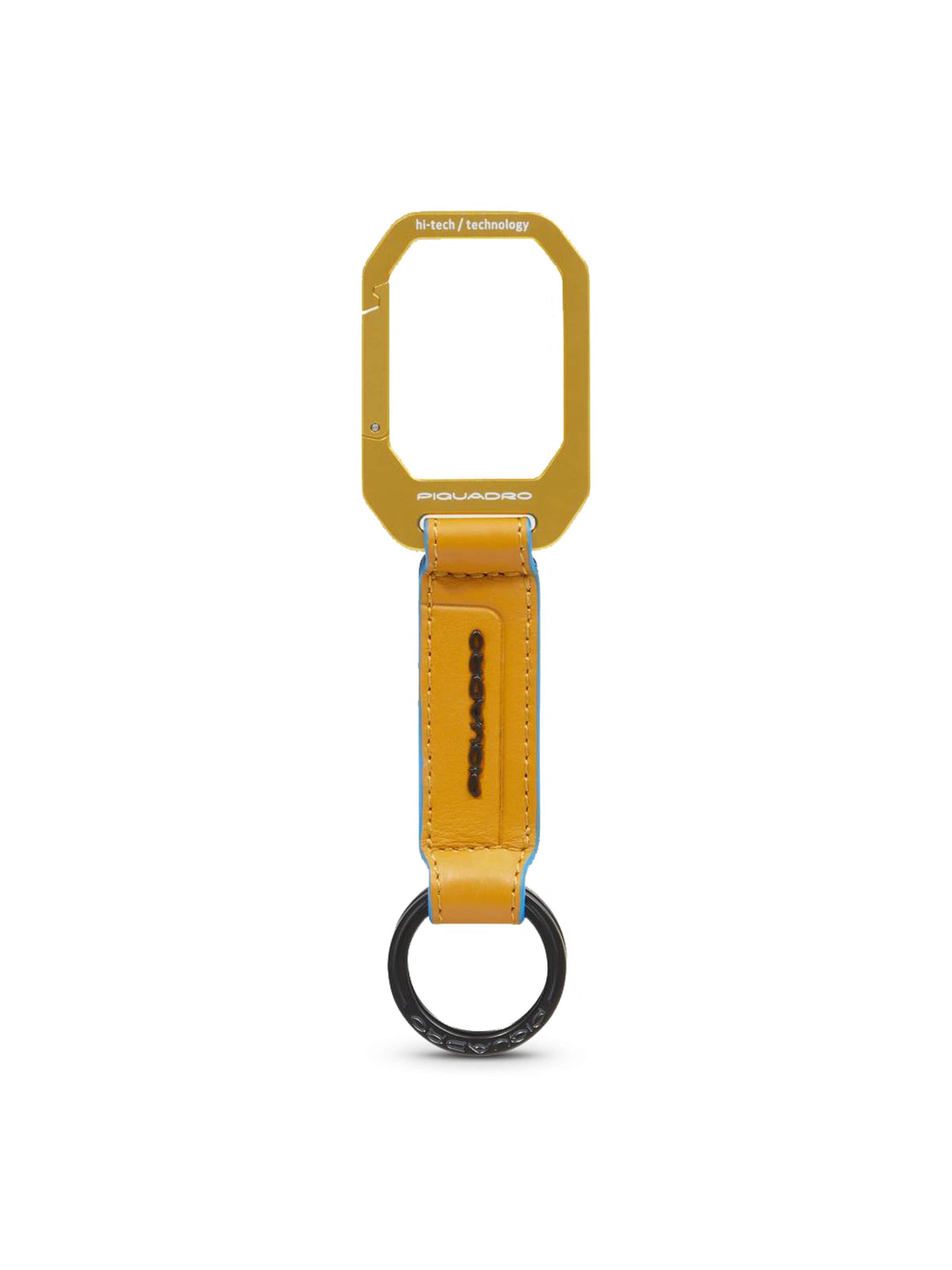 Piquadro Key ring in Yellow: front