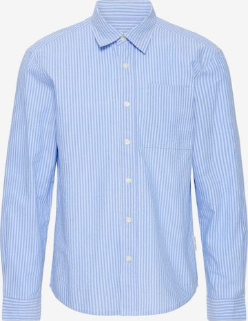 Casual Friday - Camisa ' CFJaevon Seersucker ' em azul: frente