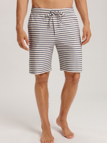 Pantalon de pyjama ' Loungy Summer ' Hanro en blanc : devant
