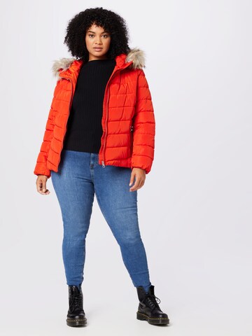 ONLY Carmakoma Winter jacket in Red