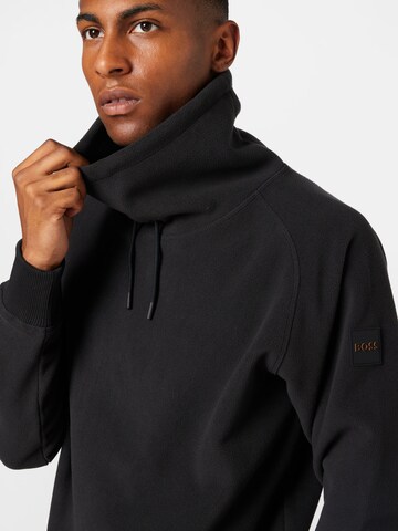 BOSS Orange Sweatshirt 'Wefleece' in Schwarz