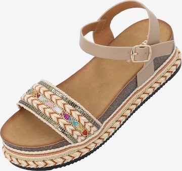 Sandales Palado en beige : devant