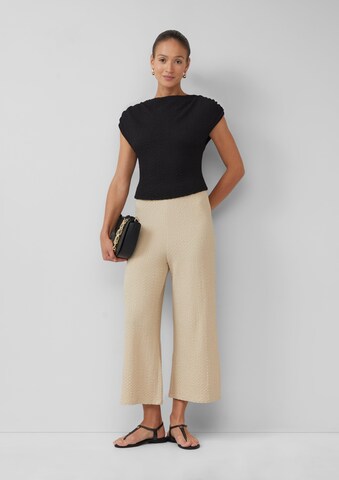Wide Leg Pantalon s.Oliver BLACK LABEL en beige