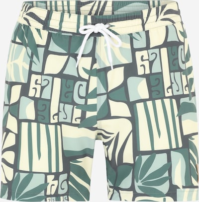 Iriedaily Shorts 'Crazy Fresh' in pastellgelb / anthrazit / grün / mint, Produktansicht