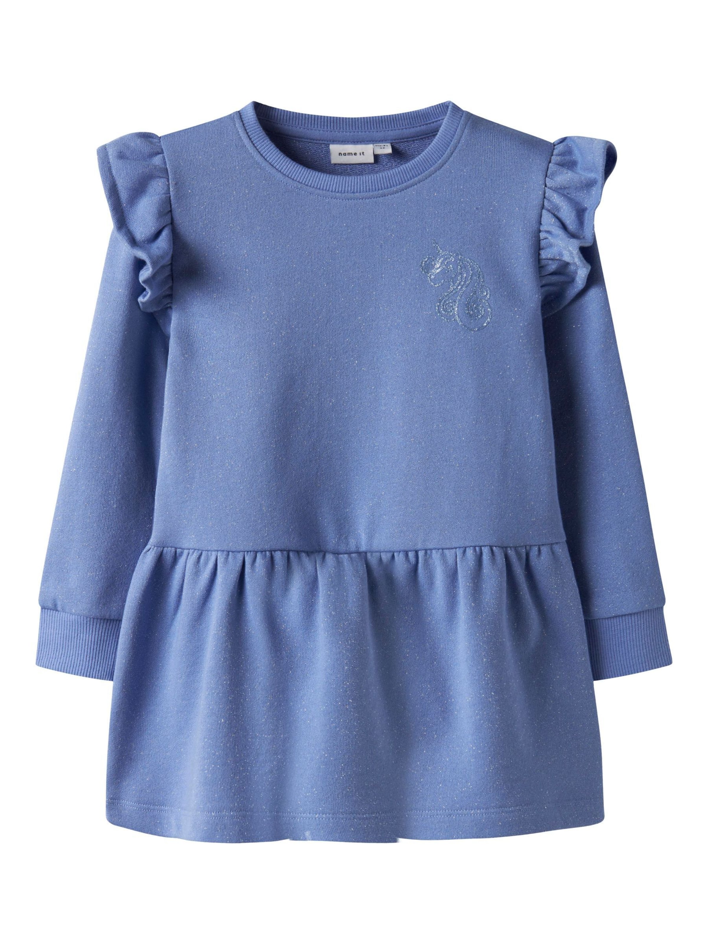 NAME IT - Vestido en azul: frente