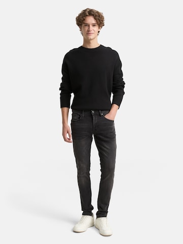 TOM TAILOR DENIM Скинни Джинсы 'Culver' в Черный: спереди