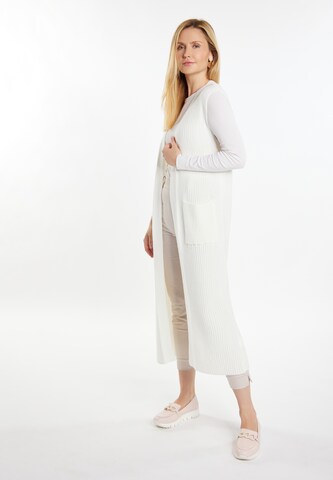 Gilet in maglia 'Teylon' di usha WHITE LABEL in bianco