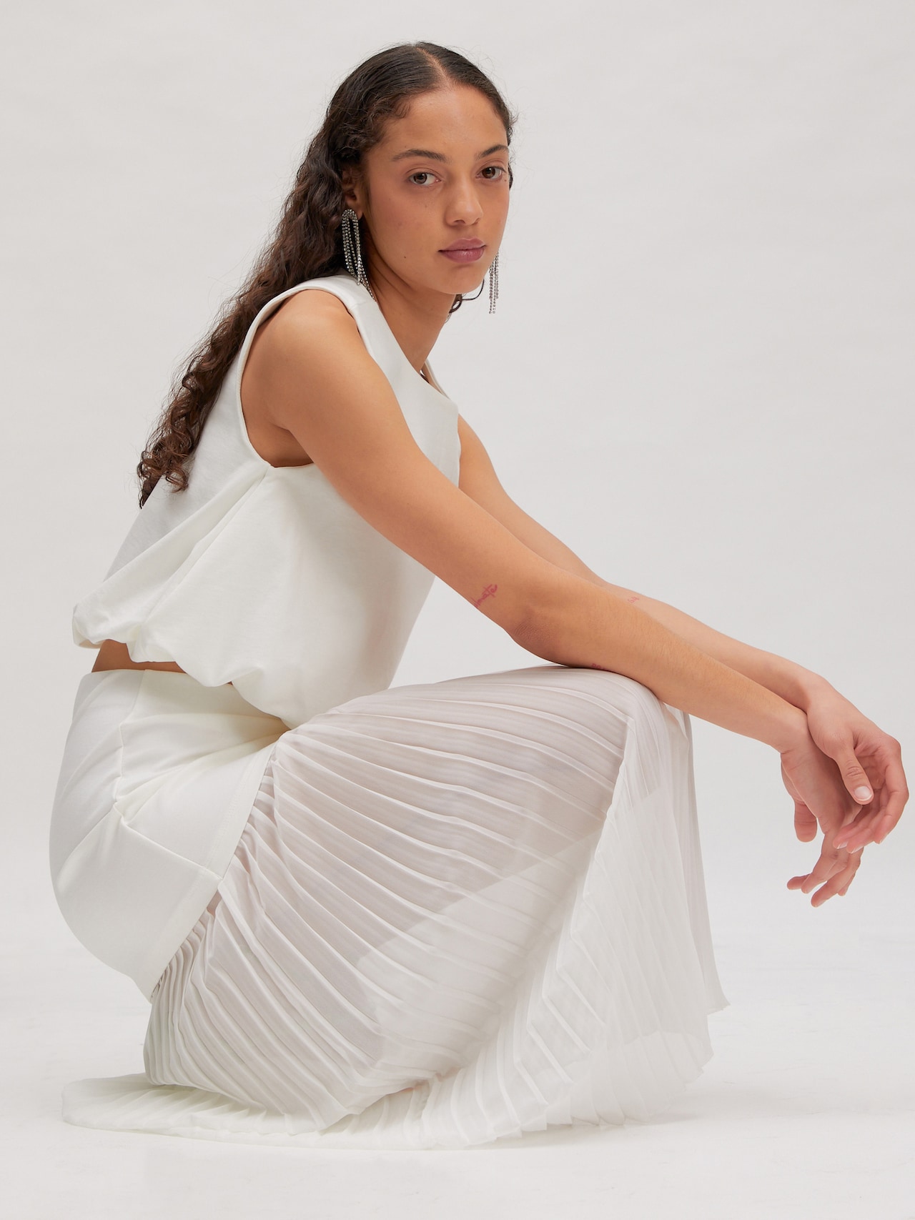 EDITED Nouveautés Jupe 'Suela' crème