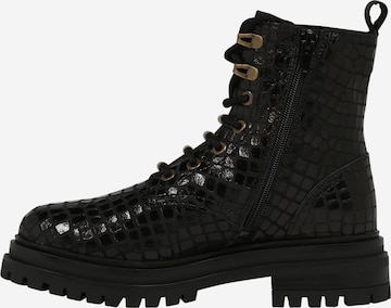 BULLBOXER Lace-Up Ankle Boots in Black