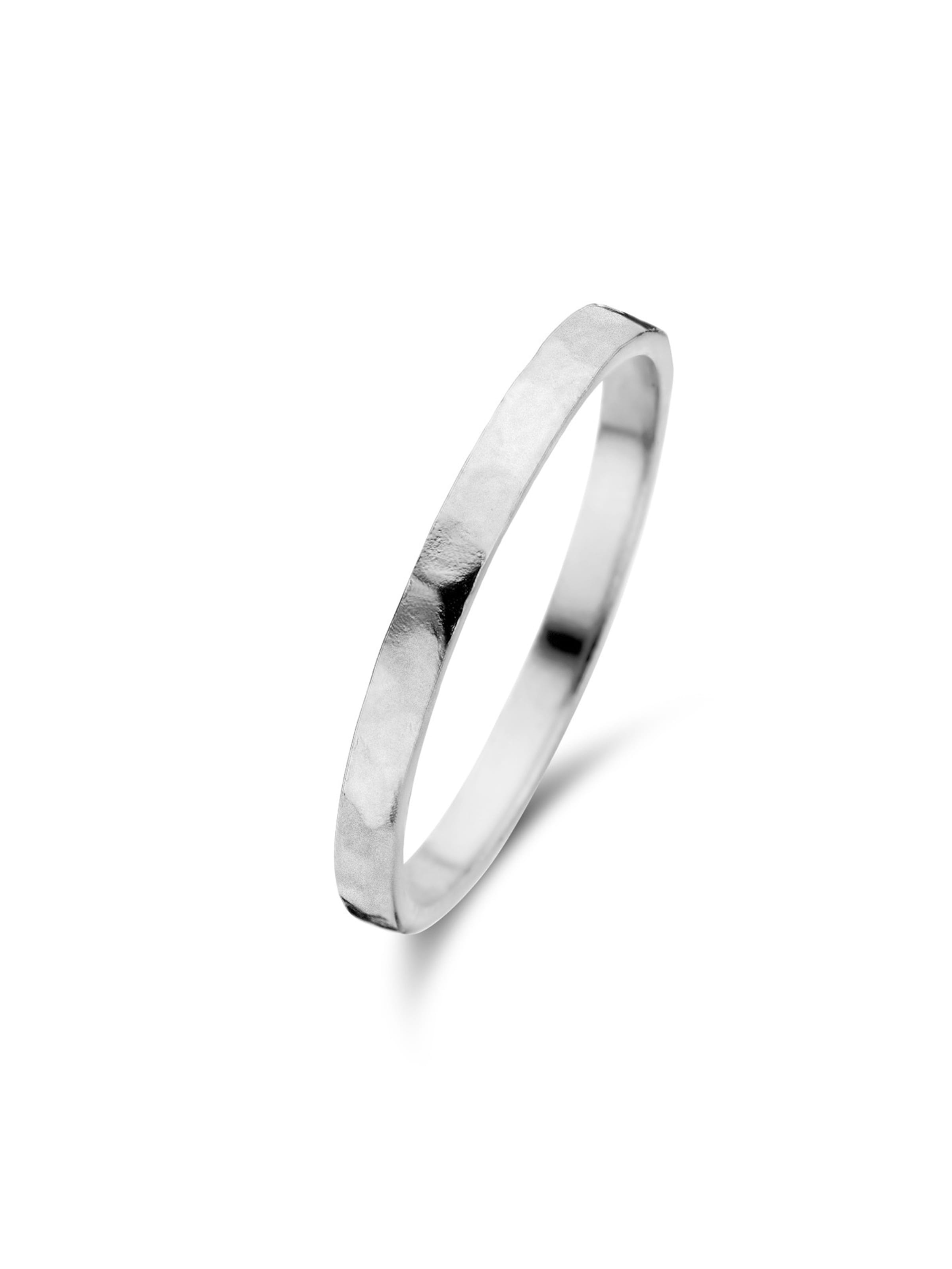 Bague Violet Hamden en argent : devant