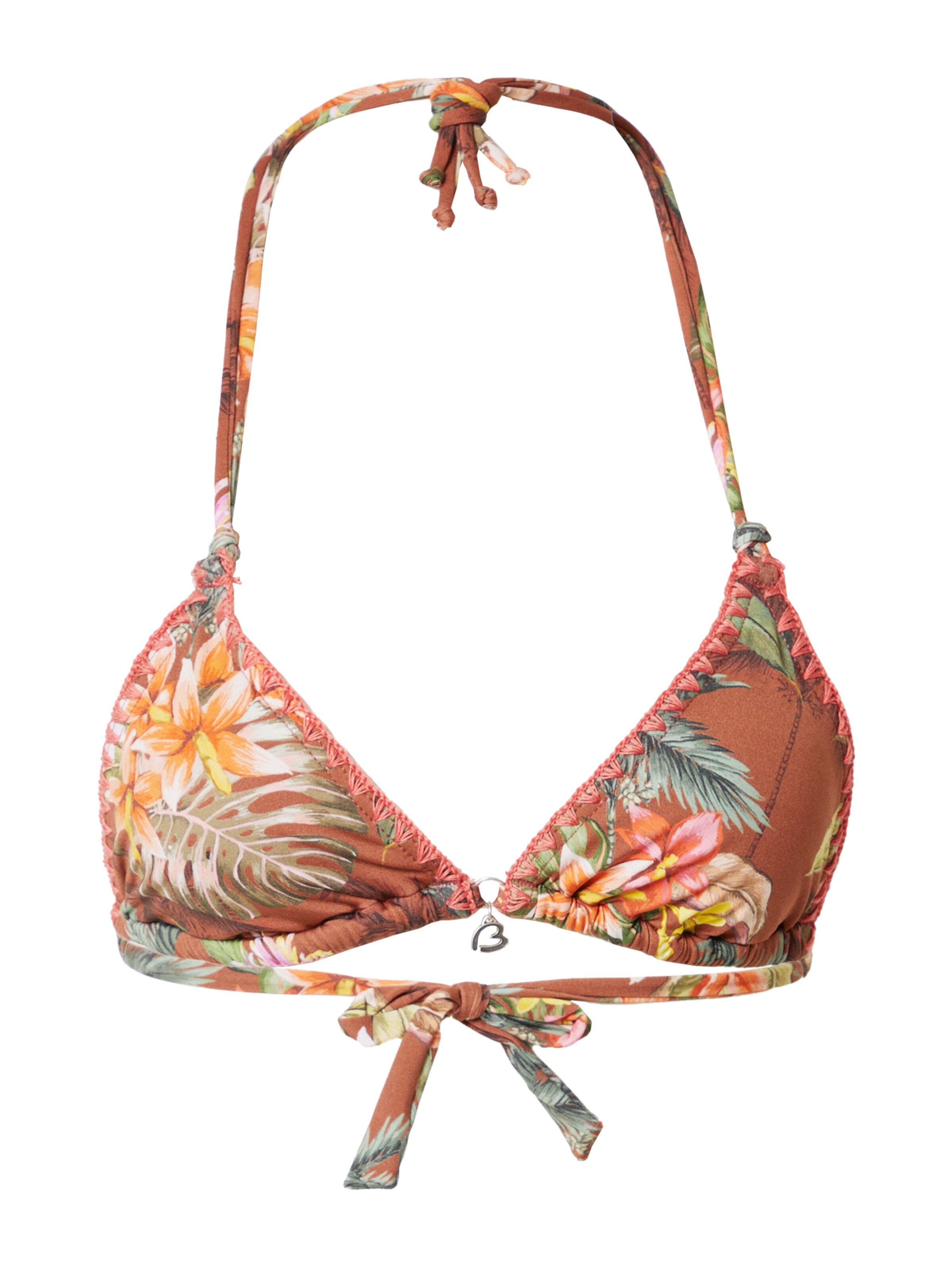 Banana Moon - Triángulo Top de bikini en marrón: frente