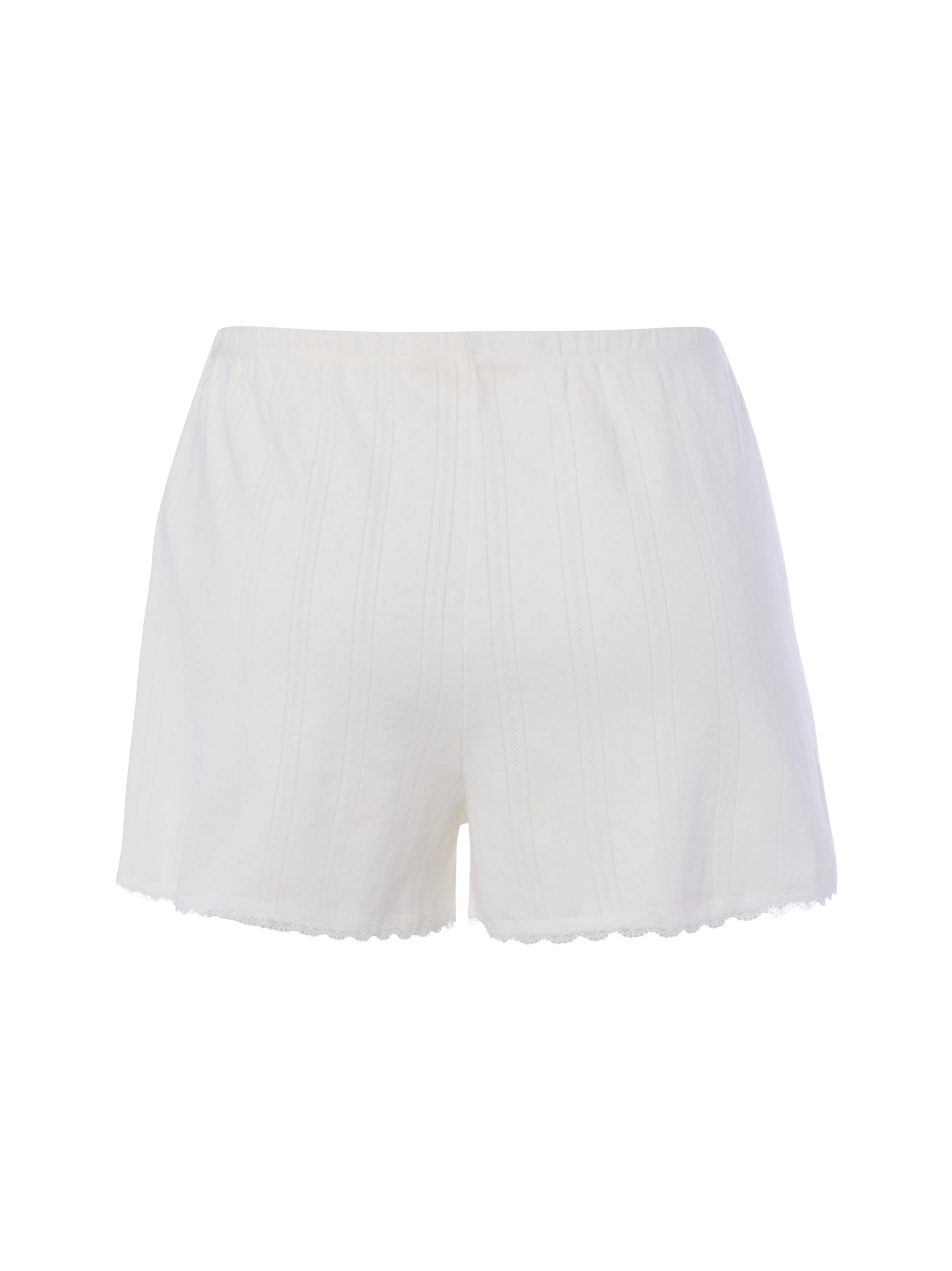 Marie Lund Pyjamabroek in Wit