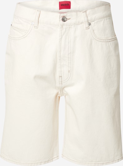 Džinsai iš HUGO, spalva – kremo, Prekių apžvalga