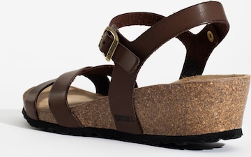 Bayton Sandalen met riem 'Canberra' in Bruin